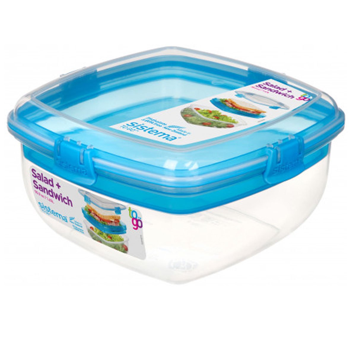Hermético para Ensalada y Sandwich 1.6 Lt Sistema