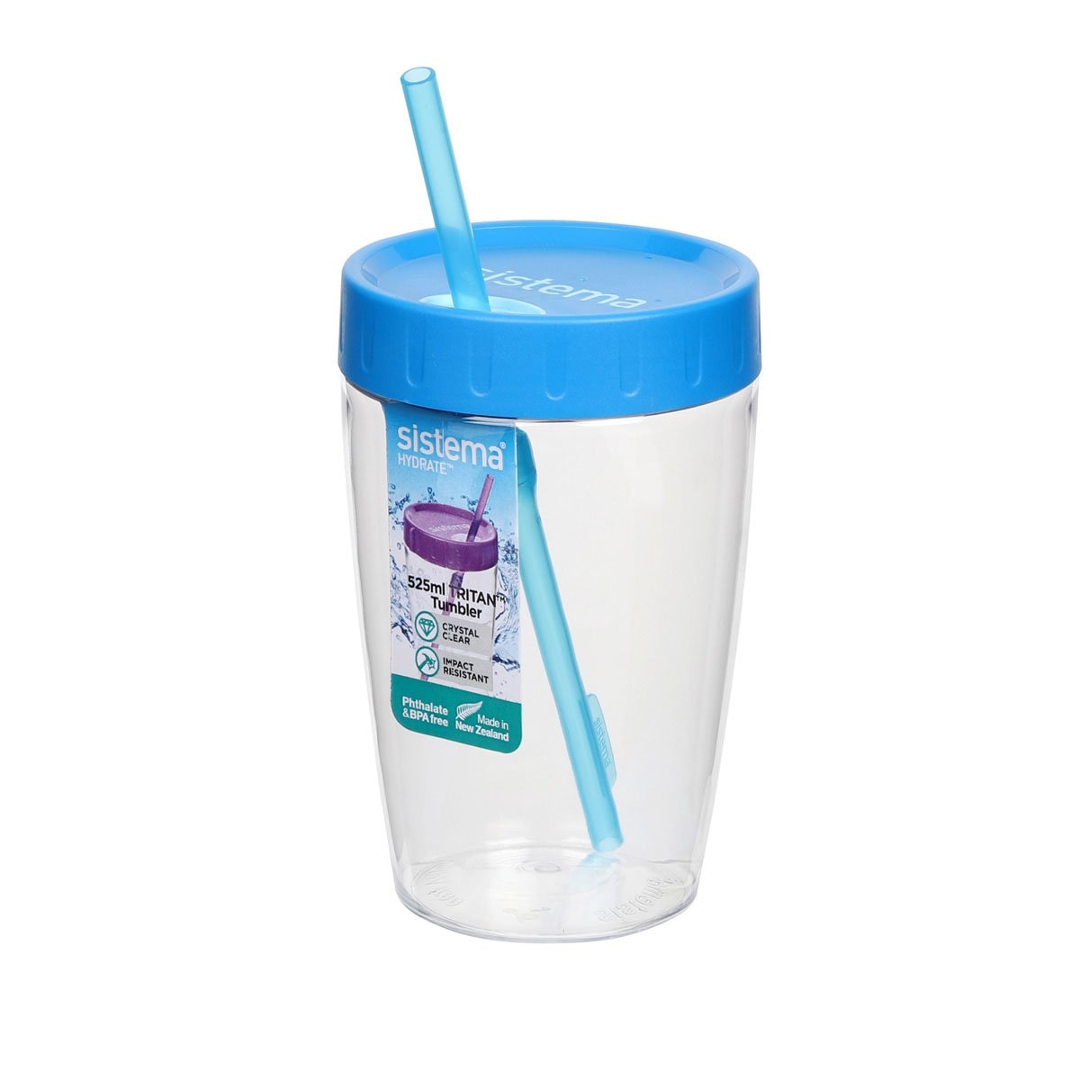 Vaso Tritan con Popote 525 Ml Sistema