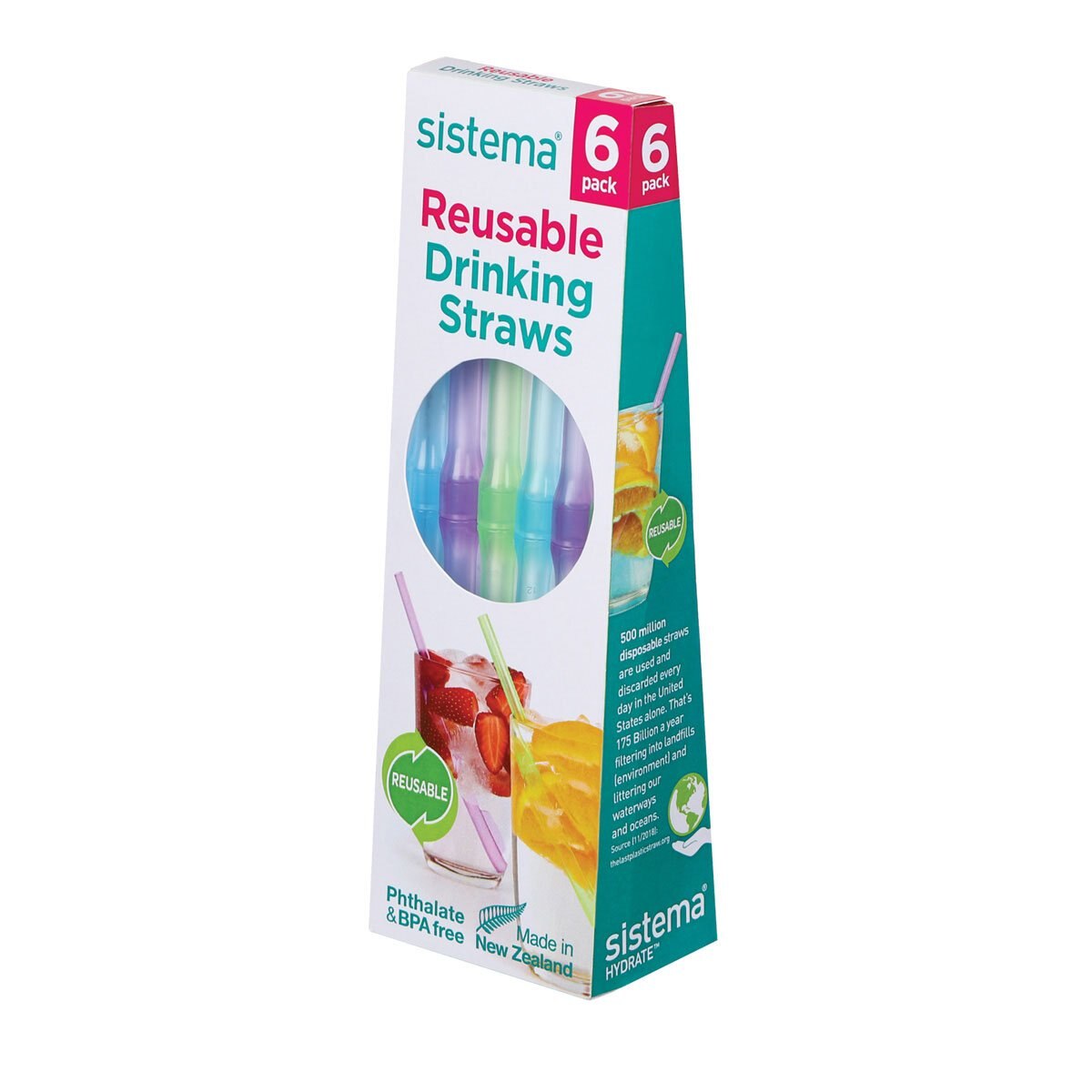 Juego 6 Popotes Reusables Sistema