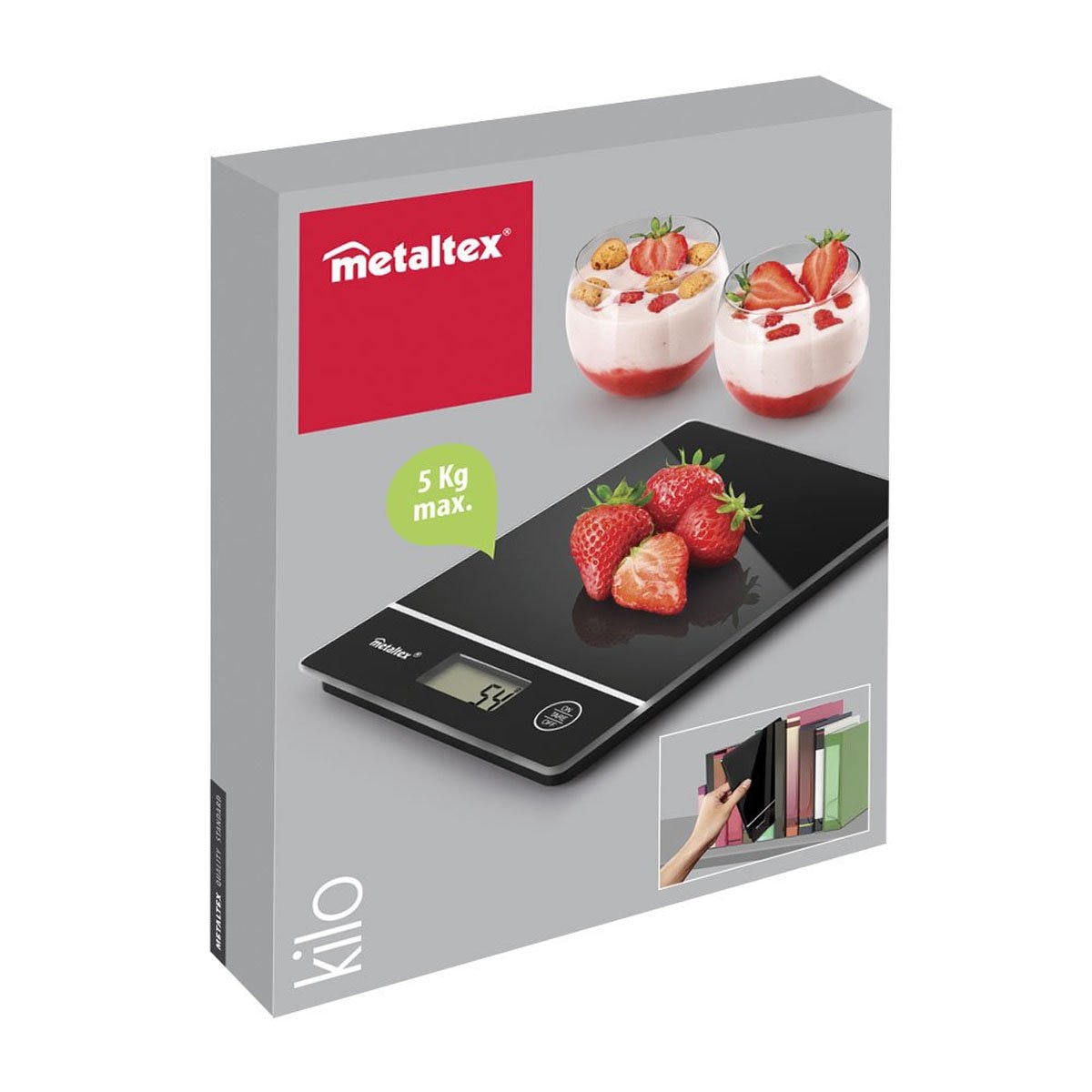 Bascula Digital Crecipiente Metaltex