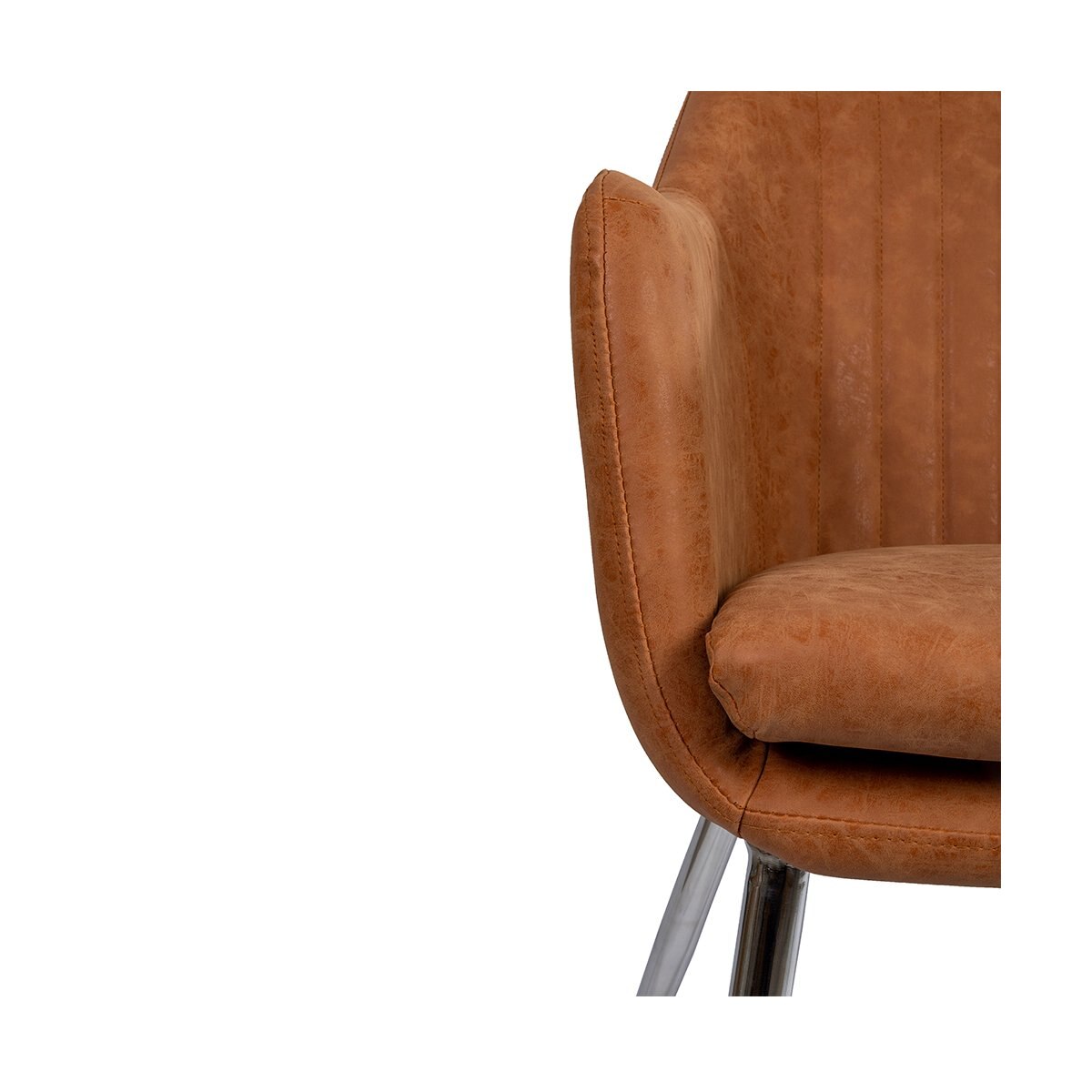 Home Nature Silla Diamond Patas en Metal 61*58*50 Cm