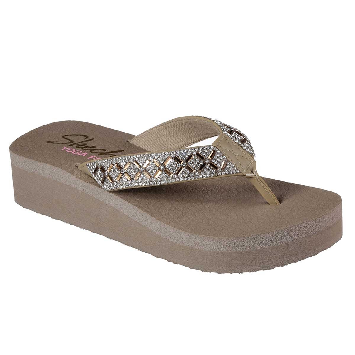 Sandalia Pata de Gallo con Aplicaciones Skechers