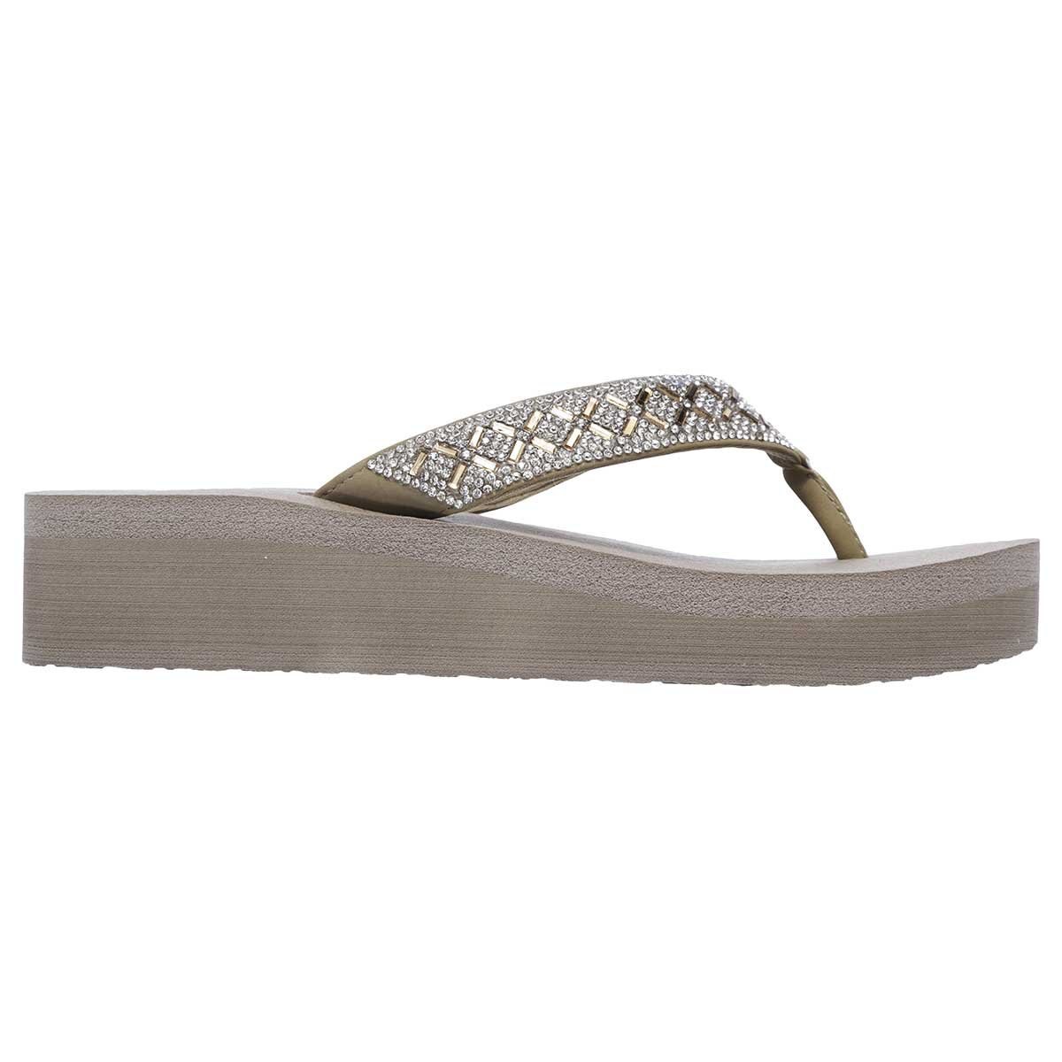 Sandalia Pata de Gallo con Aplicaciones Skechers