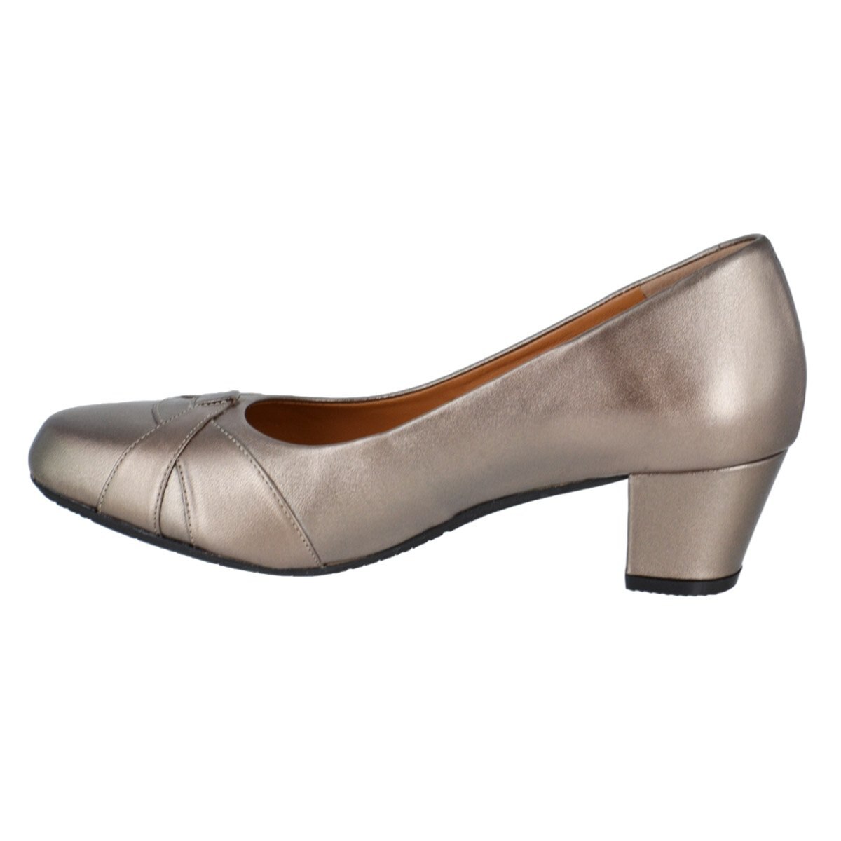 Zapatilla Lisa con Tacón Color Oro Joyce