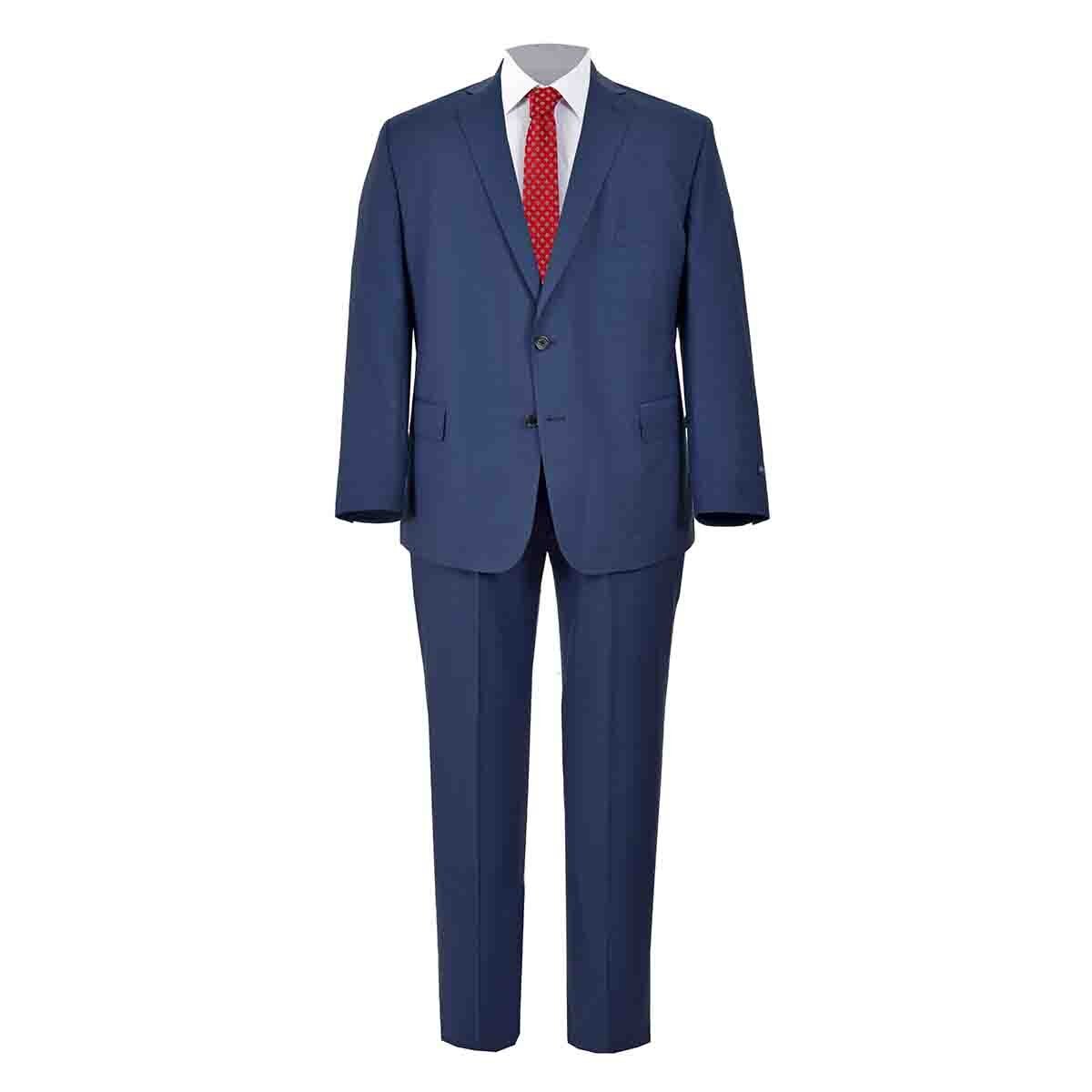 Traje Lino Moda B&t Azul Carlo Corinto