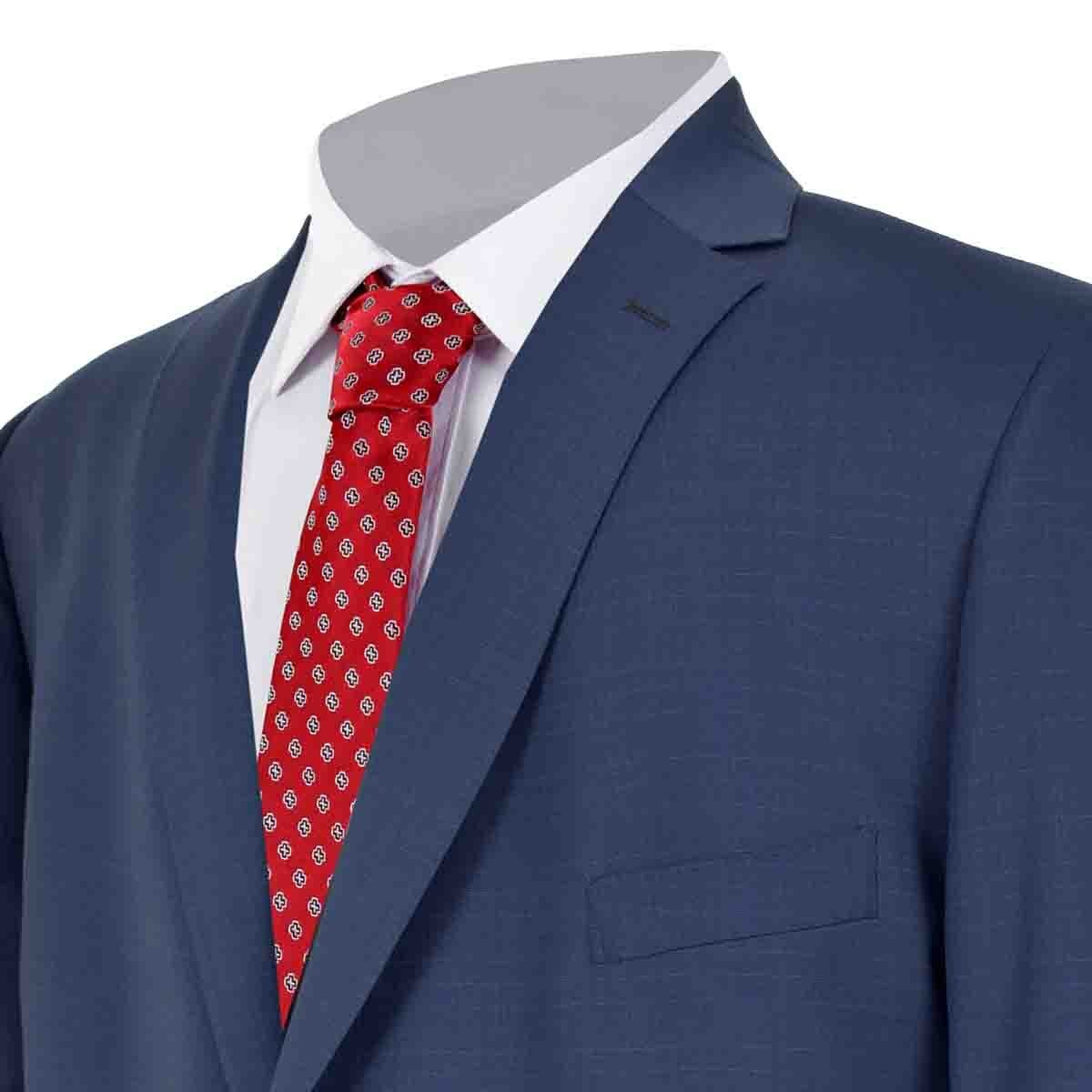 Traje Lino Moda B&t Azul Carlo Corinto
