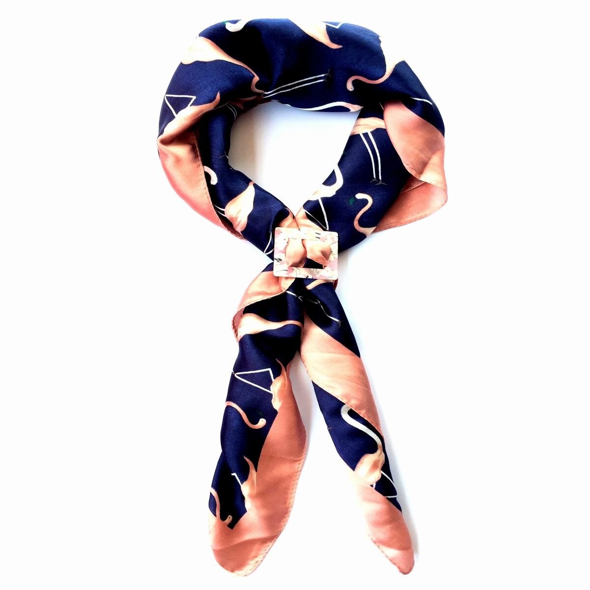 Fullard Satinado con Estampado de Flamencos Phi By Philosohy Accessories