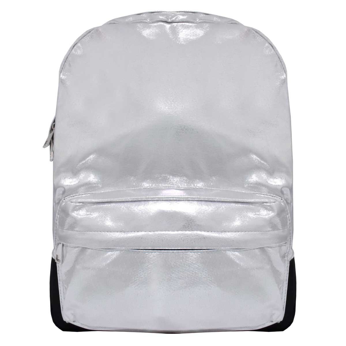 Backpack Estructura Suave Plateado C2C