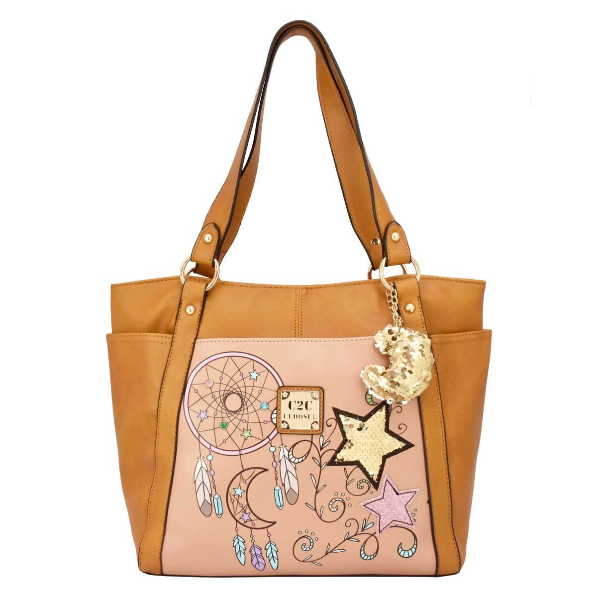 Bolso Tote Atrapa Sueños Camel C2C