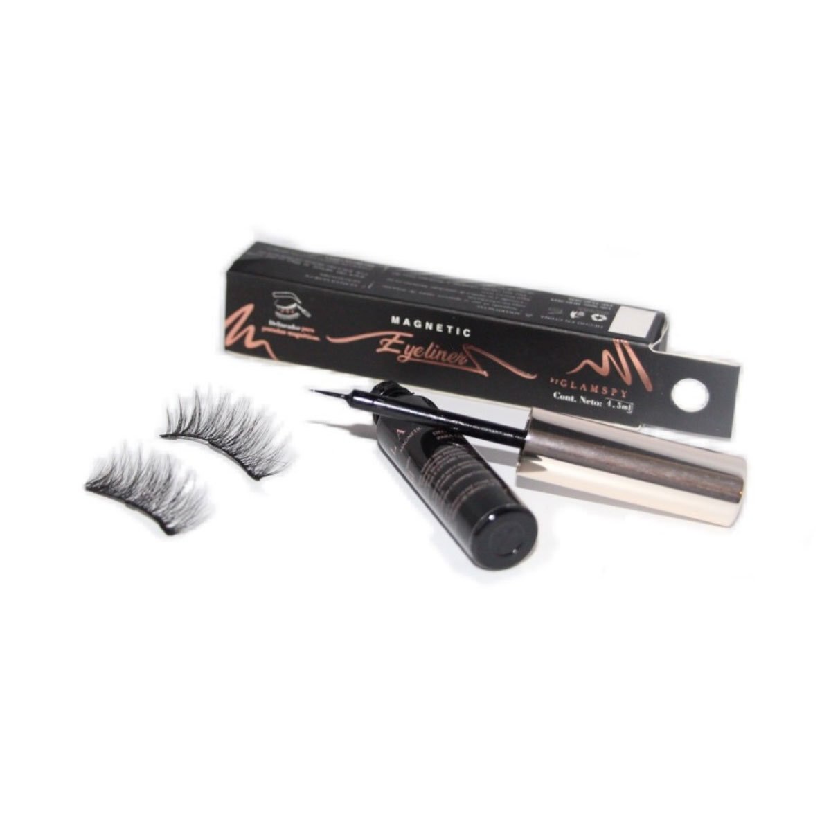 Kit Glamour Delineador + Pestañas Glamspy