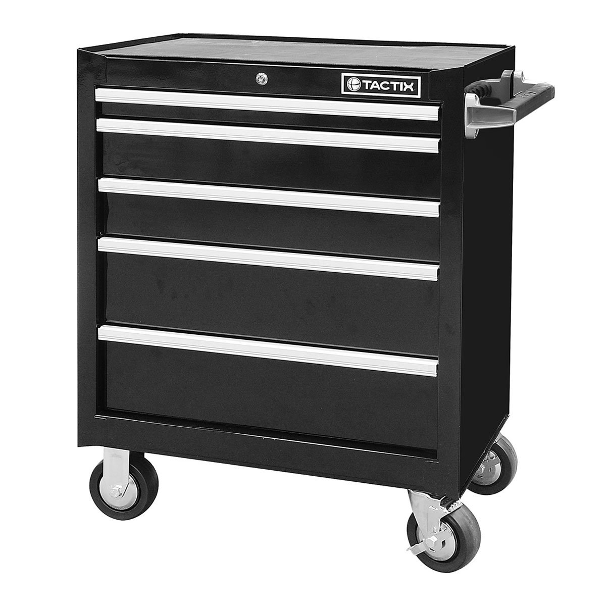 Gabinete Herramientas 5 Cajones Metal Negro 68Cm/26-1/2" Tactix
