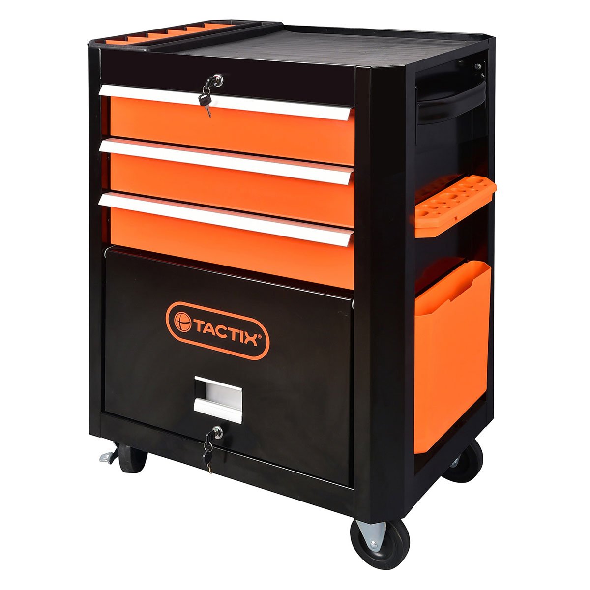 Gabinete de Metal para Herramientas 26In. 3-Cajones 1 Puerta Tactix