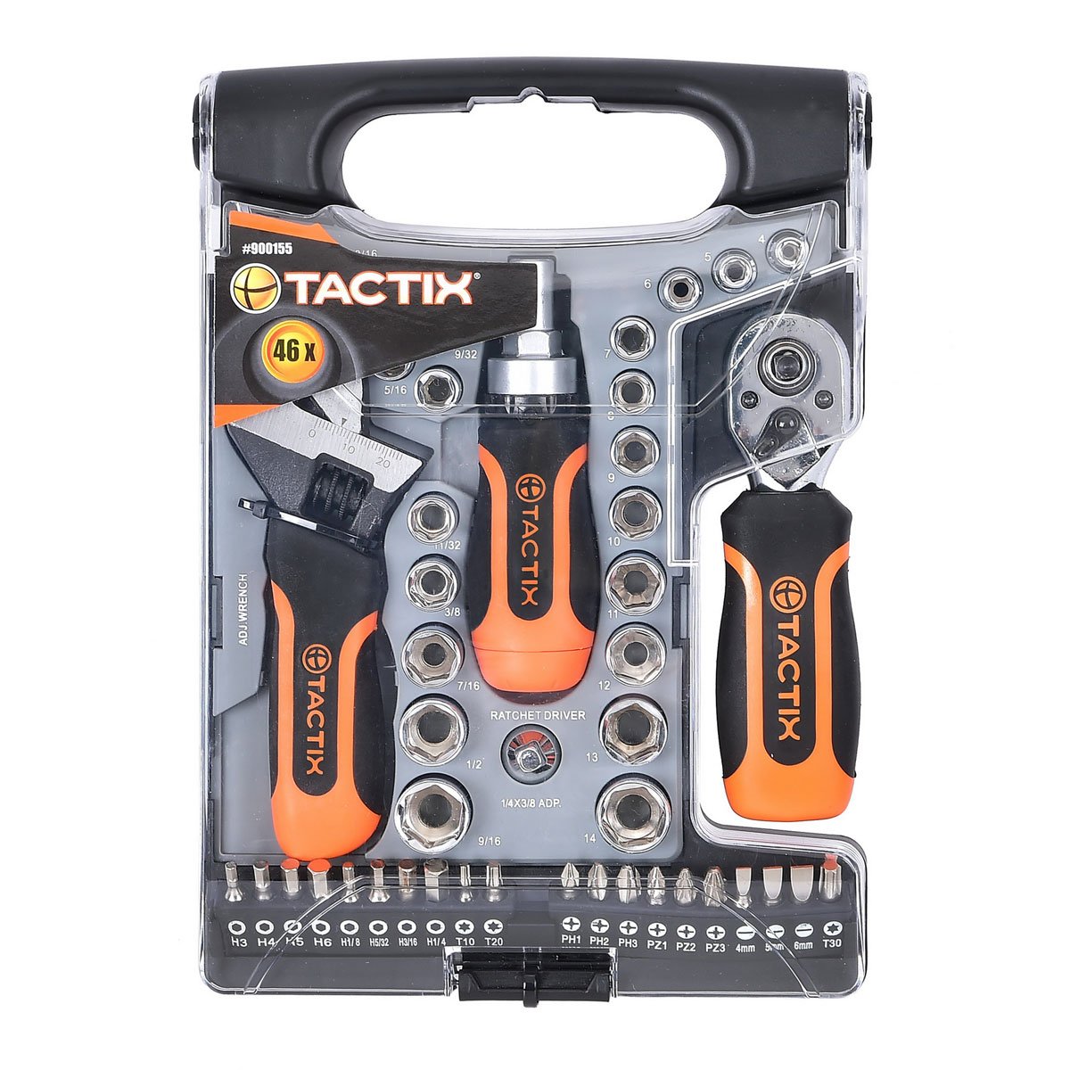 Set Autocle Compacto 46 Piezas Tactix