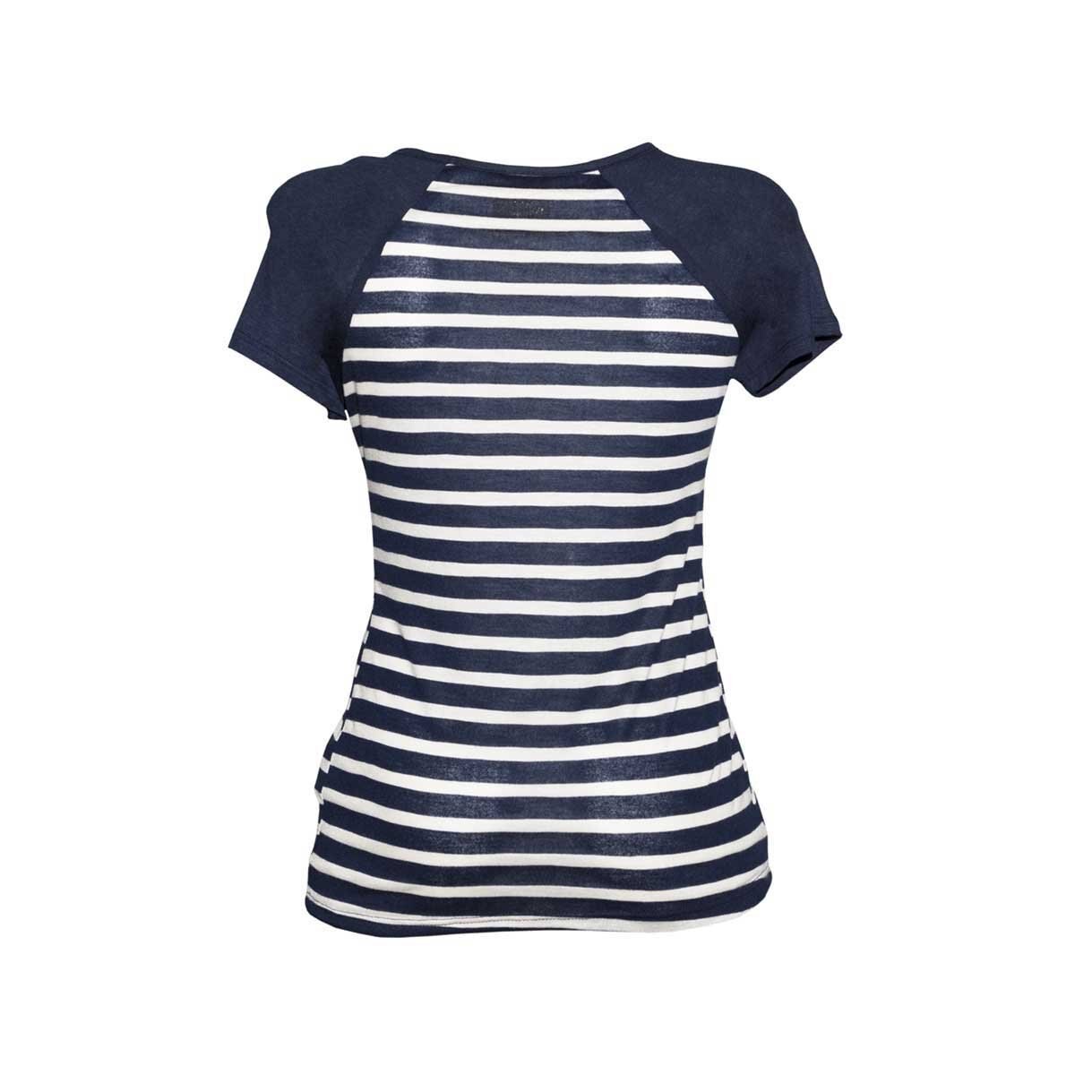 Playera Manga Corta Estampado Rayas Nine To Go