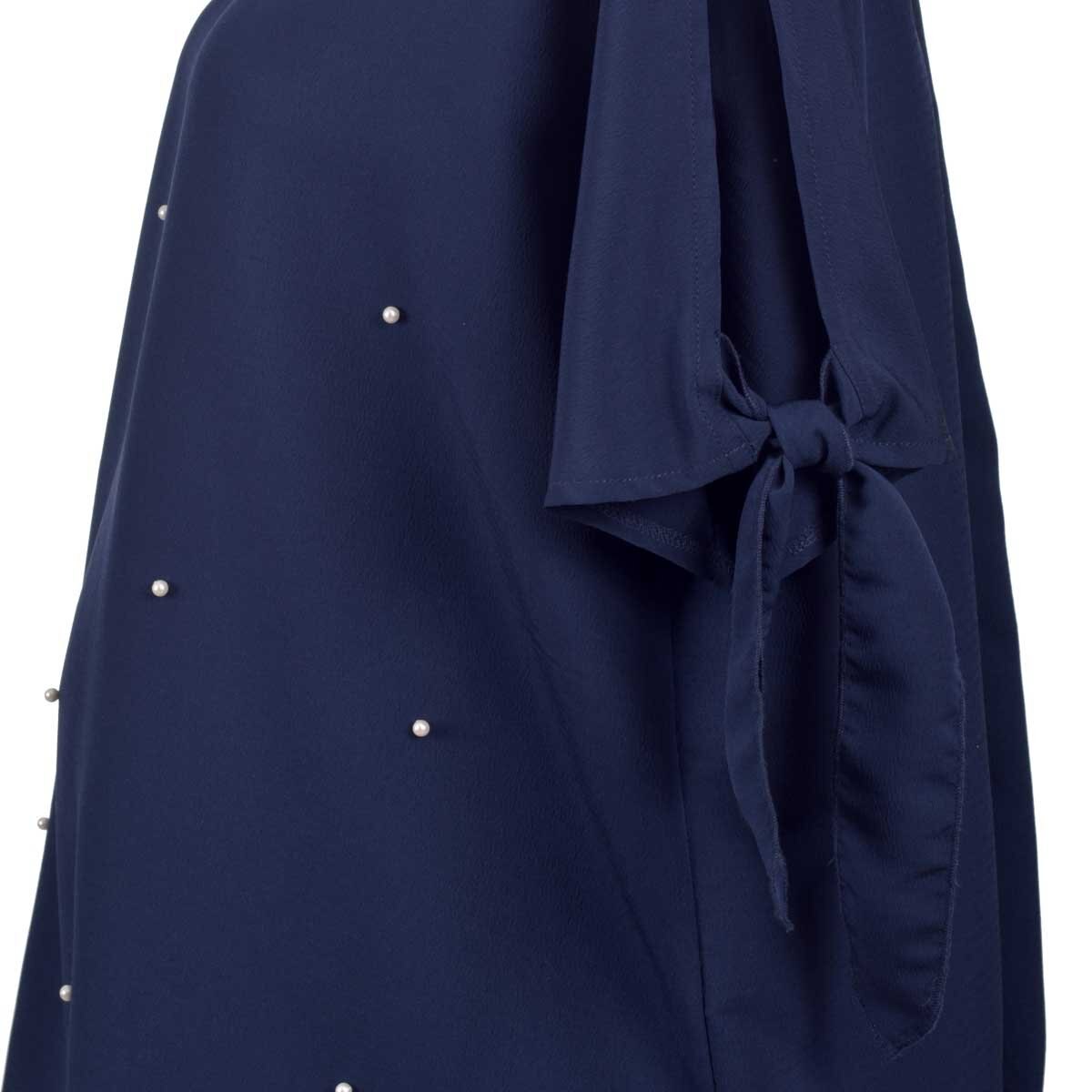 Blusa para Dama Manga Corta con Aplicación al Frente Nine To Go
