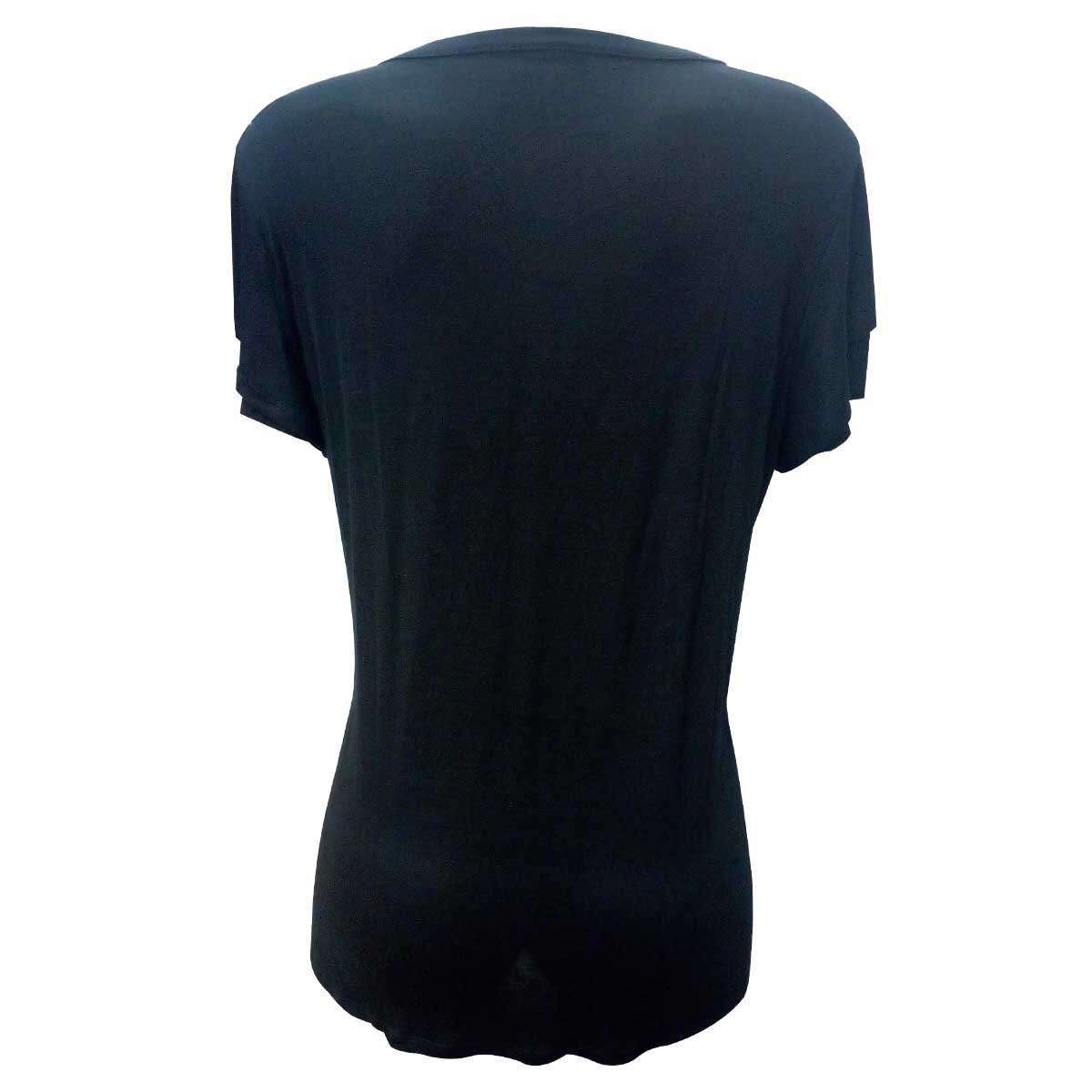 Playera Estampado Ruedo Recto Mandarine