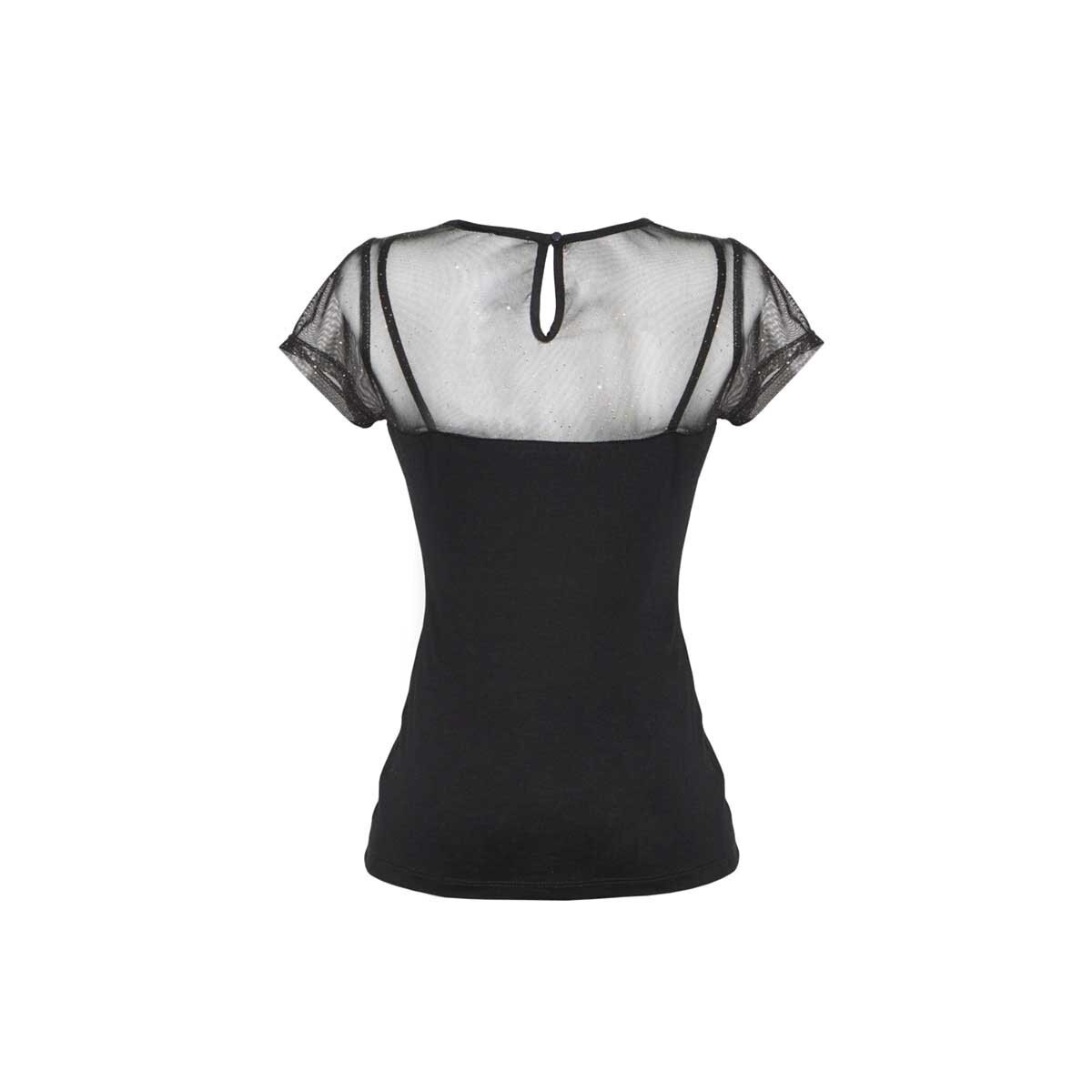 Blusa para Dama Red Mc Tela en Combinación Nine To Go