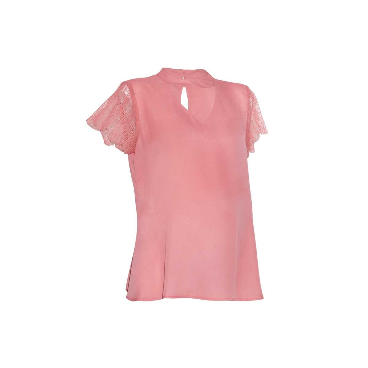 Blusa para Dama Choker Tela en Combinación Nine To Go