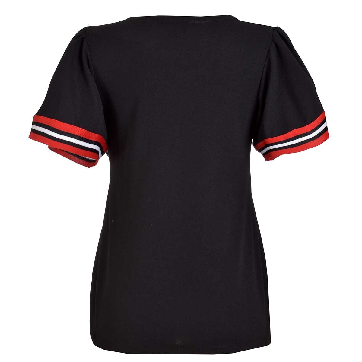 Blusa para Dama con Cinta en Contraste Mama Mia