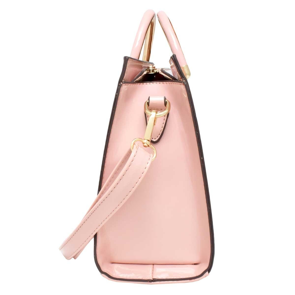 Bolso Crossbody Rosa con Asa Metálica Chatties