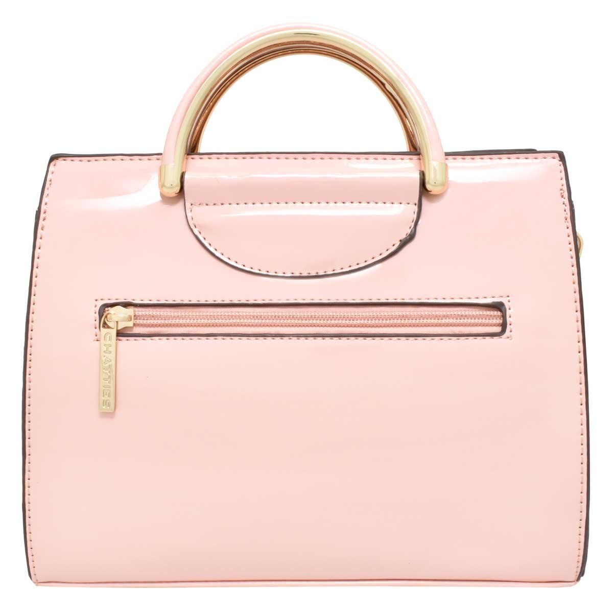 Bolso Crossbody Rosa con Asa Metálica Chatties