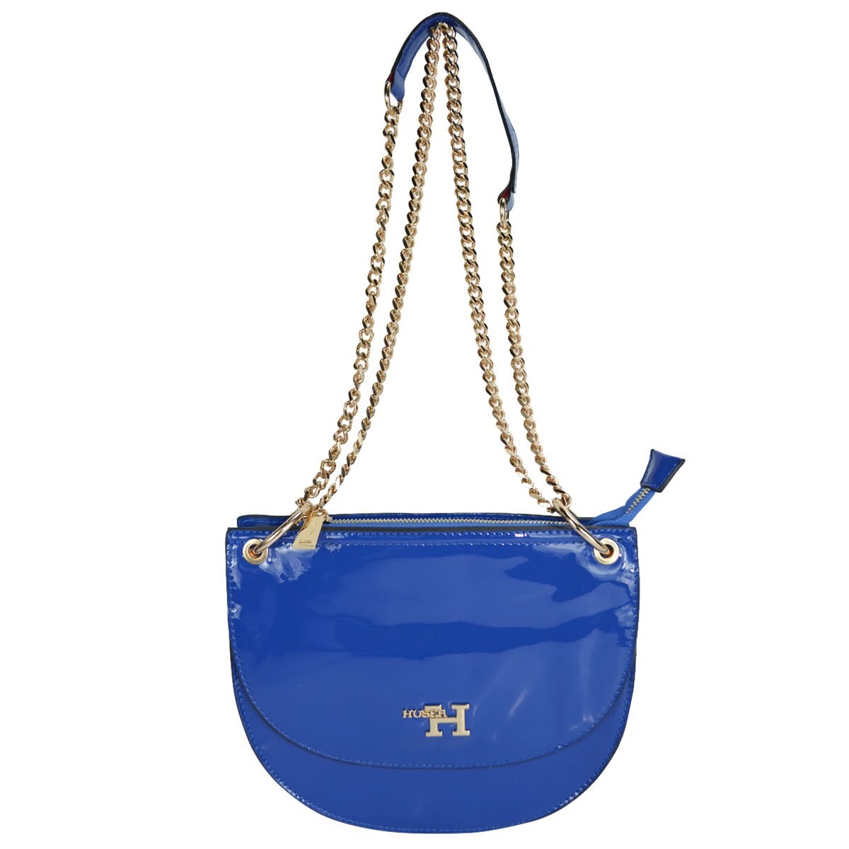 Crossbody Sintético Charol Huser a Zul