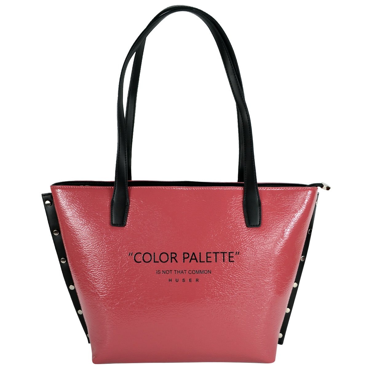 Tote Sintético Charol Huser Rosa