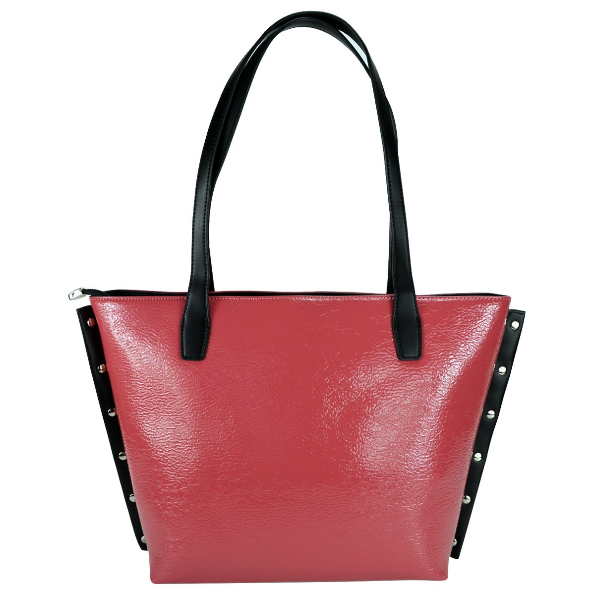 Tote Sintético Charol Huser Rosa