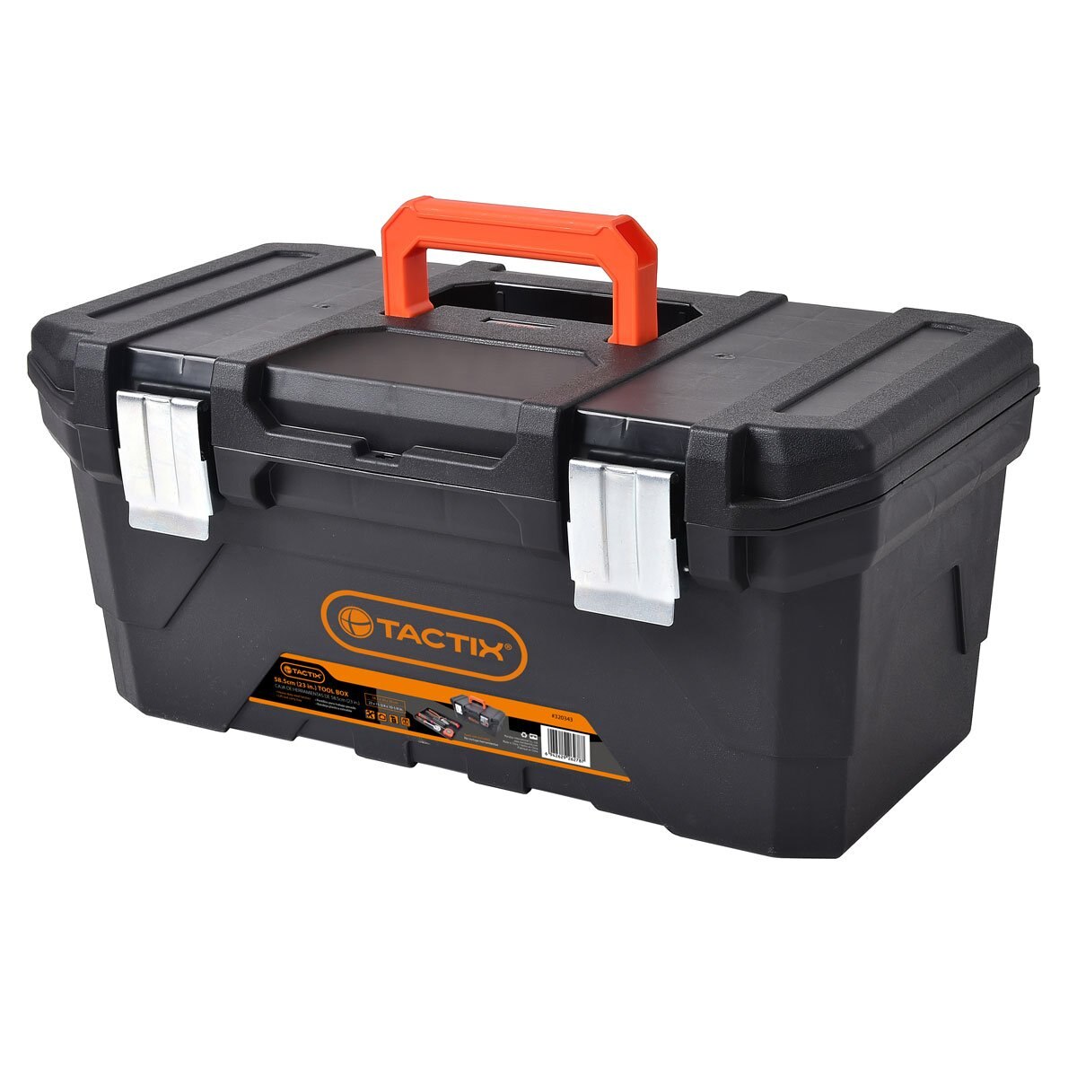 Caja de Herramientas de 58.5 Cm (23 In) Plastic Tool Box Tactix