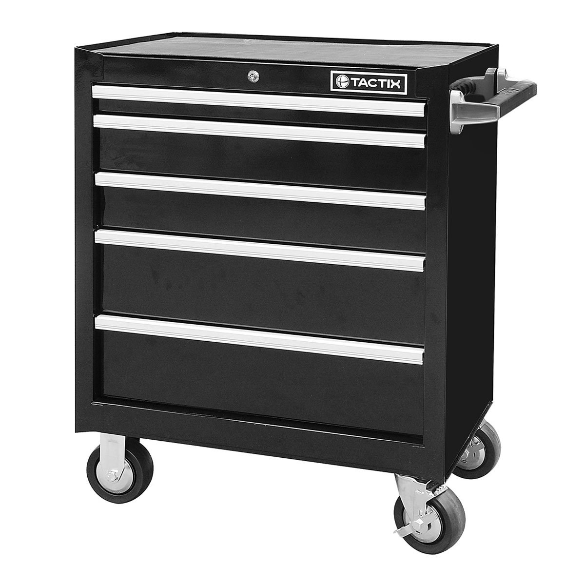 Gabinete Herramientas 5 Cajones Metal Negro 68Cm/26-1/2" Tactix
