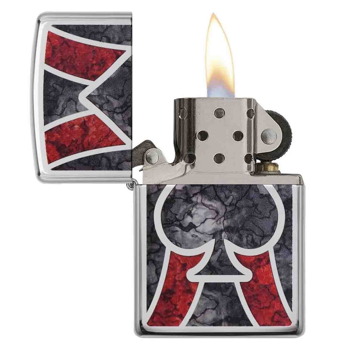 Encendedor Cromado con Diseño Zippo