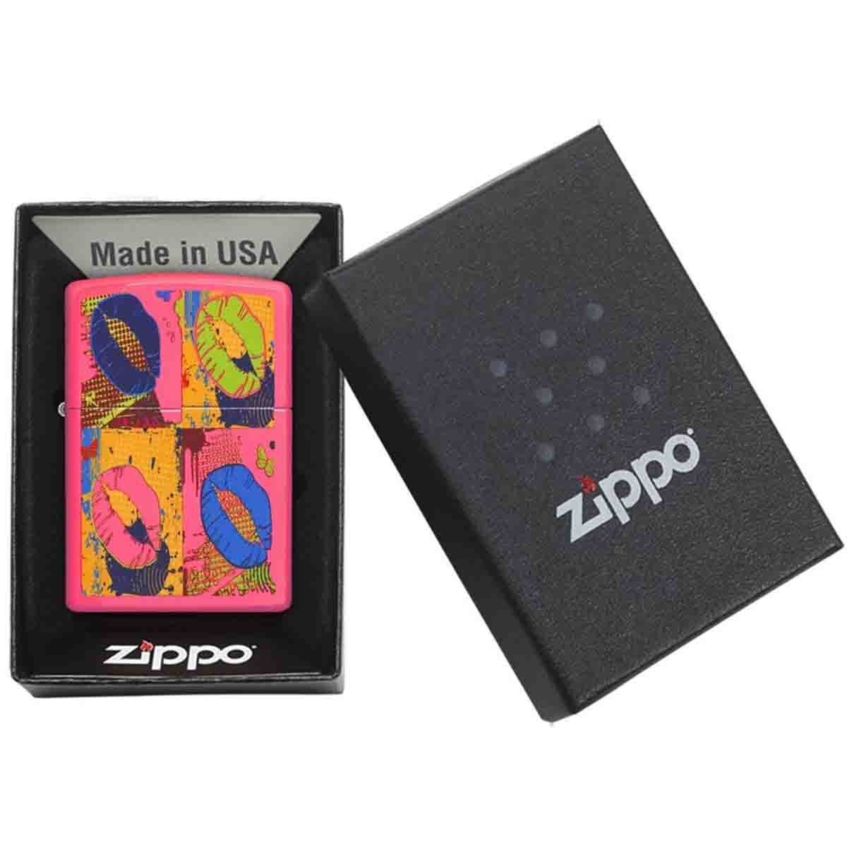 Encendedor Rosa Neón Zippo