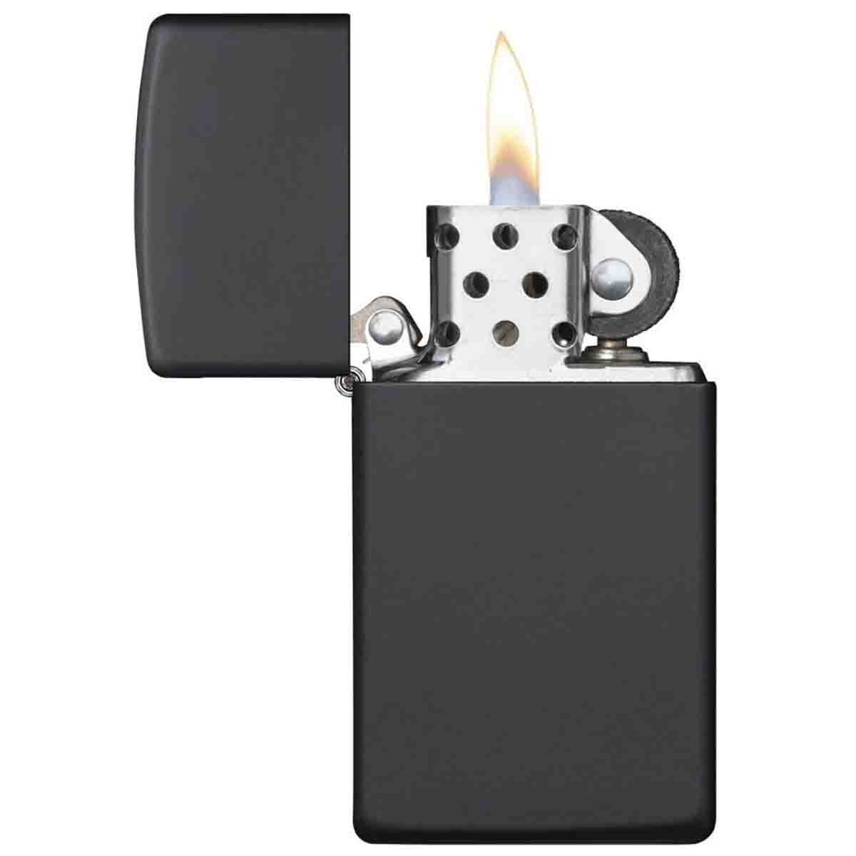 Encendedor Slim Negro Mate Zippo