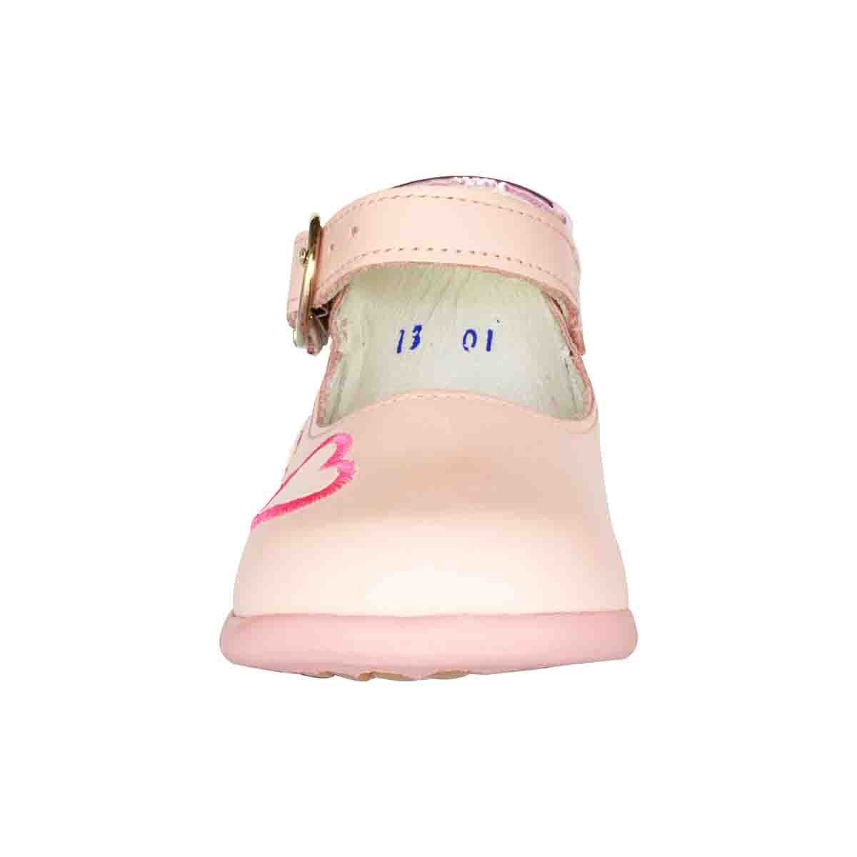 Zapatos Mary Jane Corazones y Hebilla Rosa Andanenes