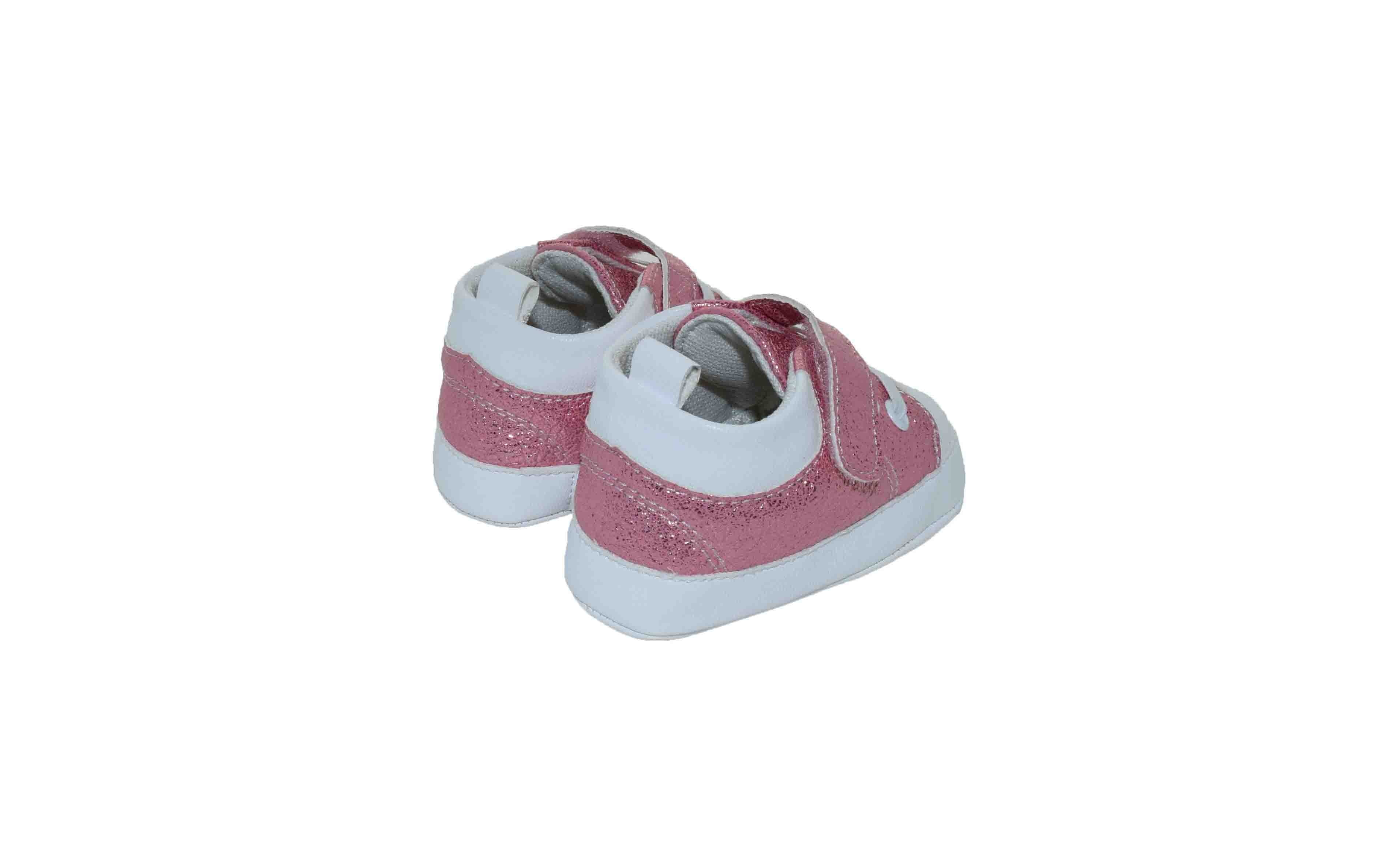 Tenis con Brillos y Velcro Rosa Melokoton para Niña