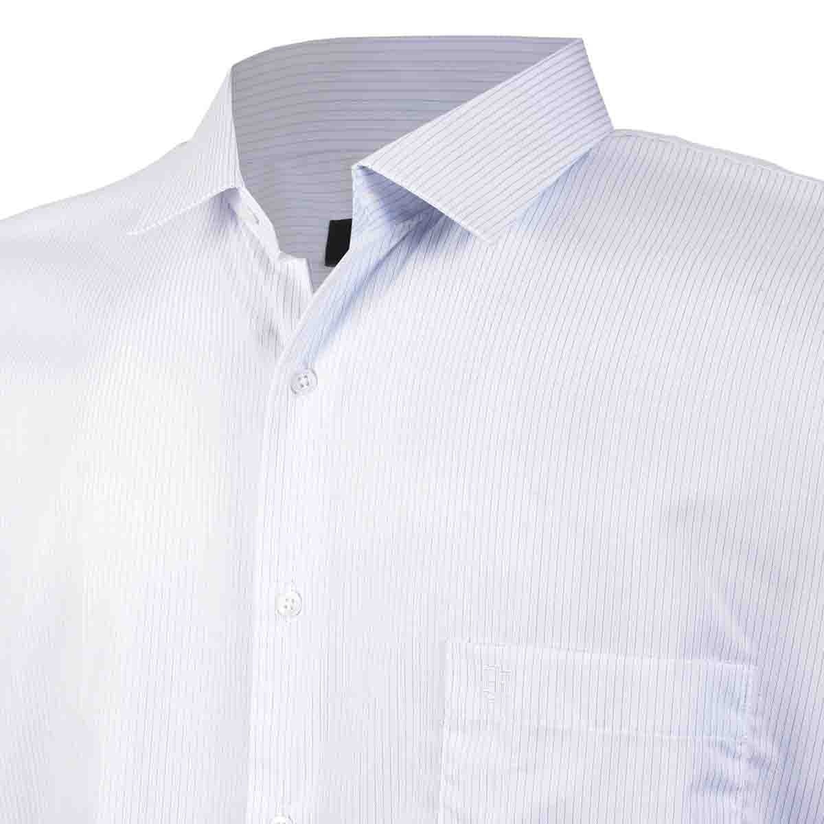 Camisa Manga Larga a Rayas Azul John Henry para Caballero