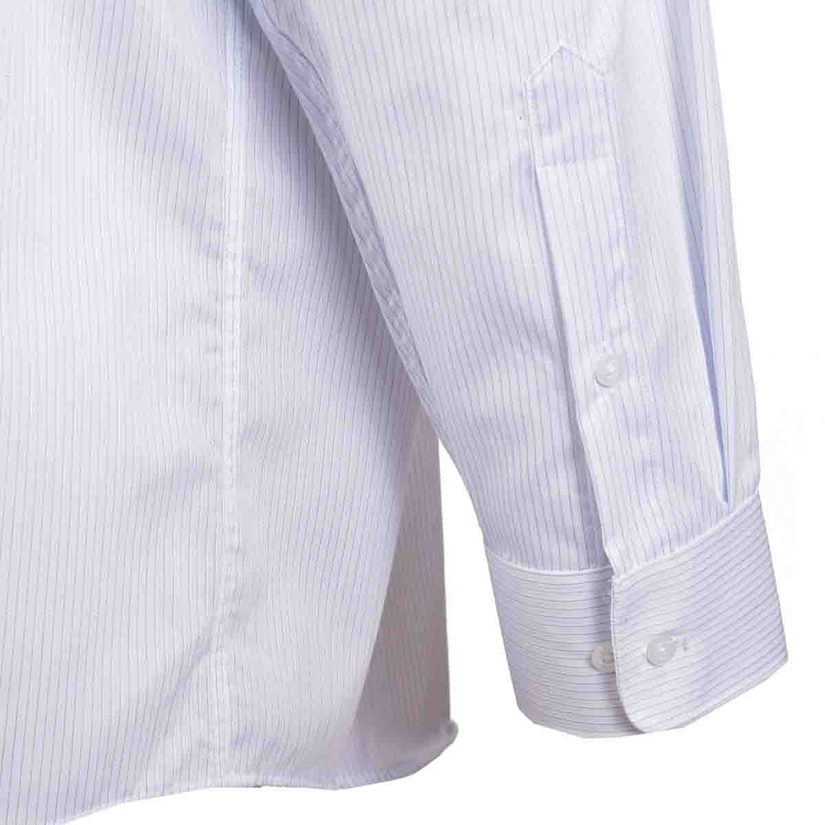 Camisa Manga Larga a Rayas Azul John Henry para Caballero