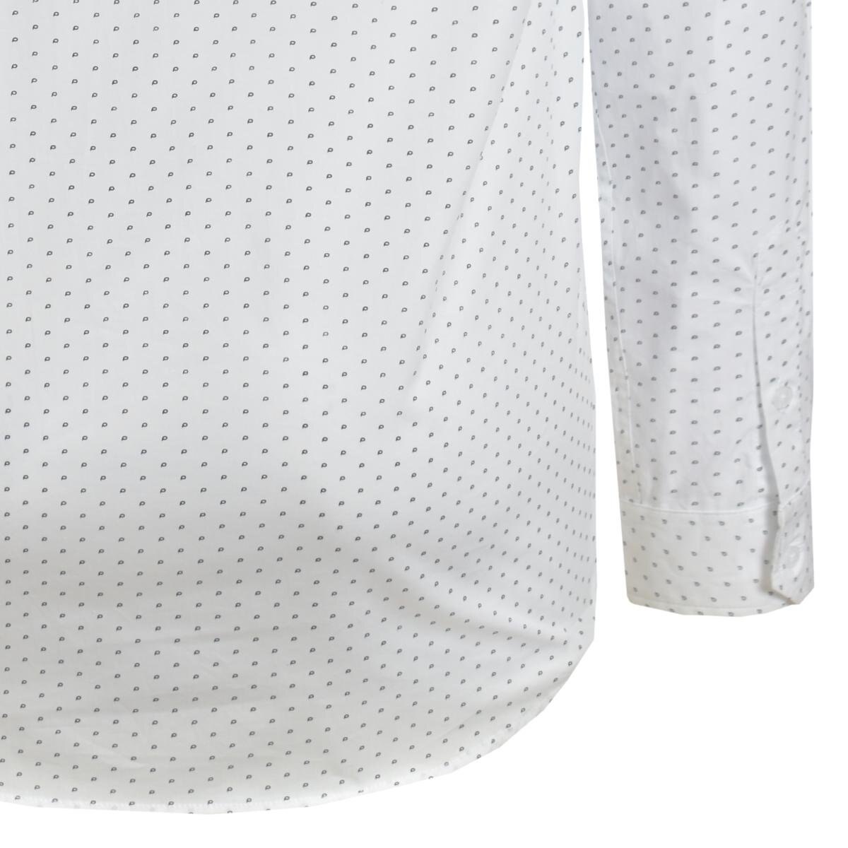 Camisa Manga Larga Estampada Blanco Fukka