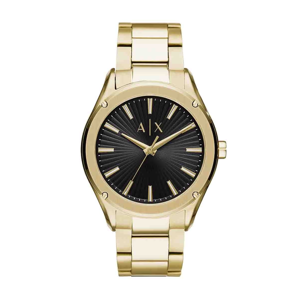 reloj dorado armani