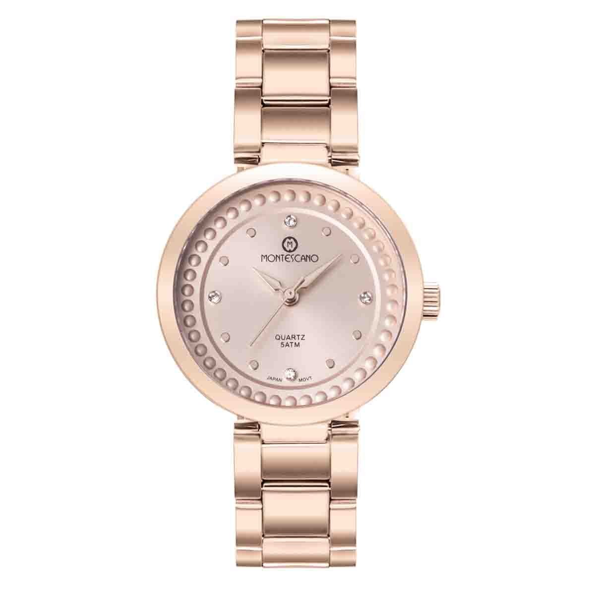 Reloj para Caballero Color Oro Rosa Montescano