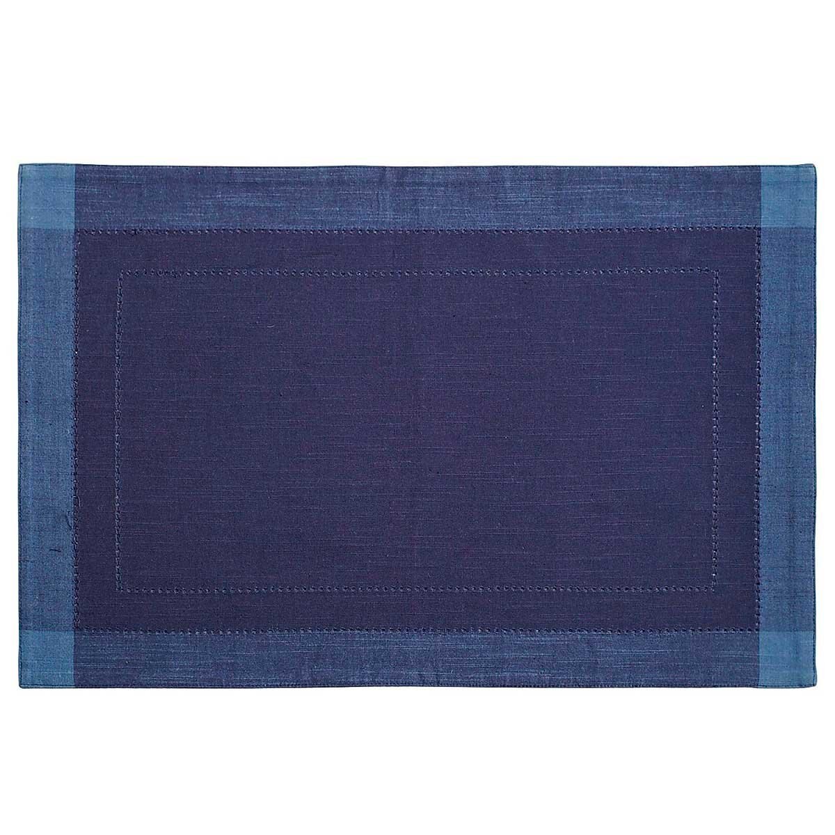 Mantel Individual Hemstitch Navy Blue Pier 1 Imports