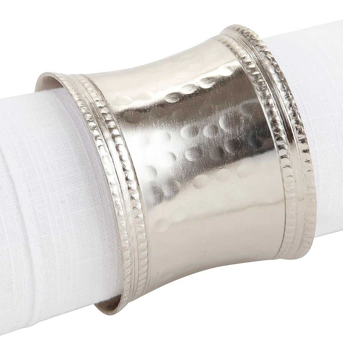 Anillo Servilletero Hammered Silver Pier 1 Imports