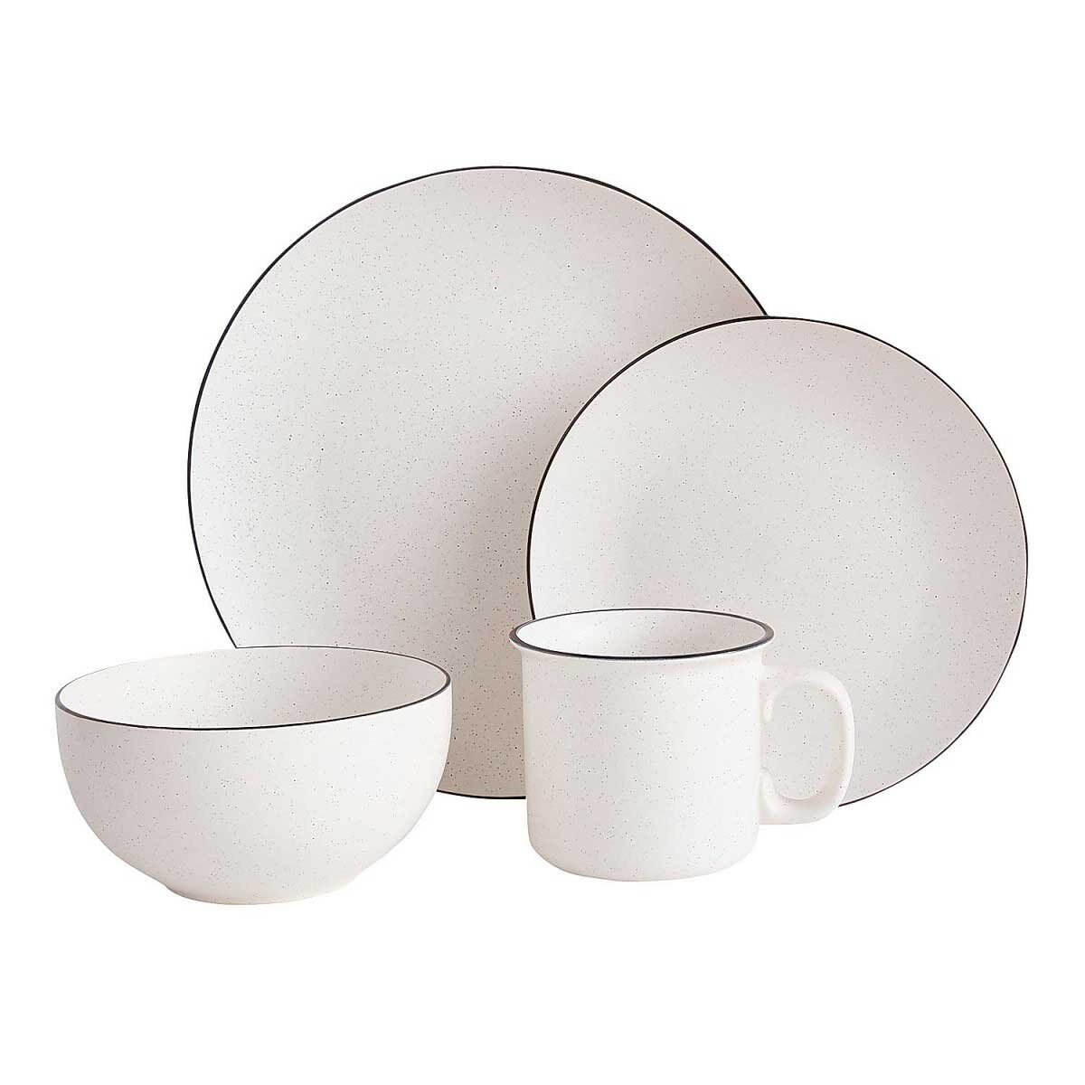 Plato Extendido Black White Speckled Pier 1 Imports