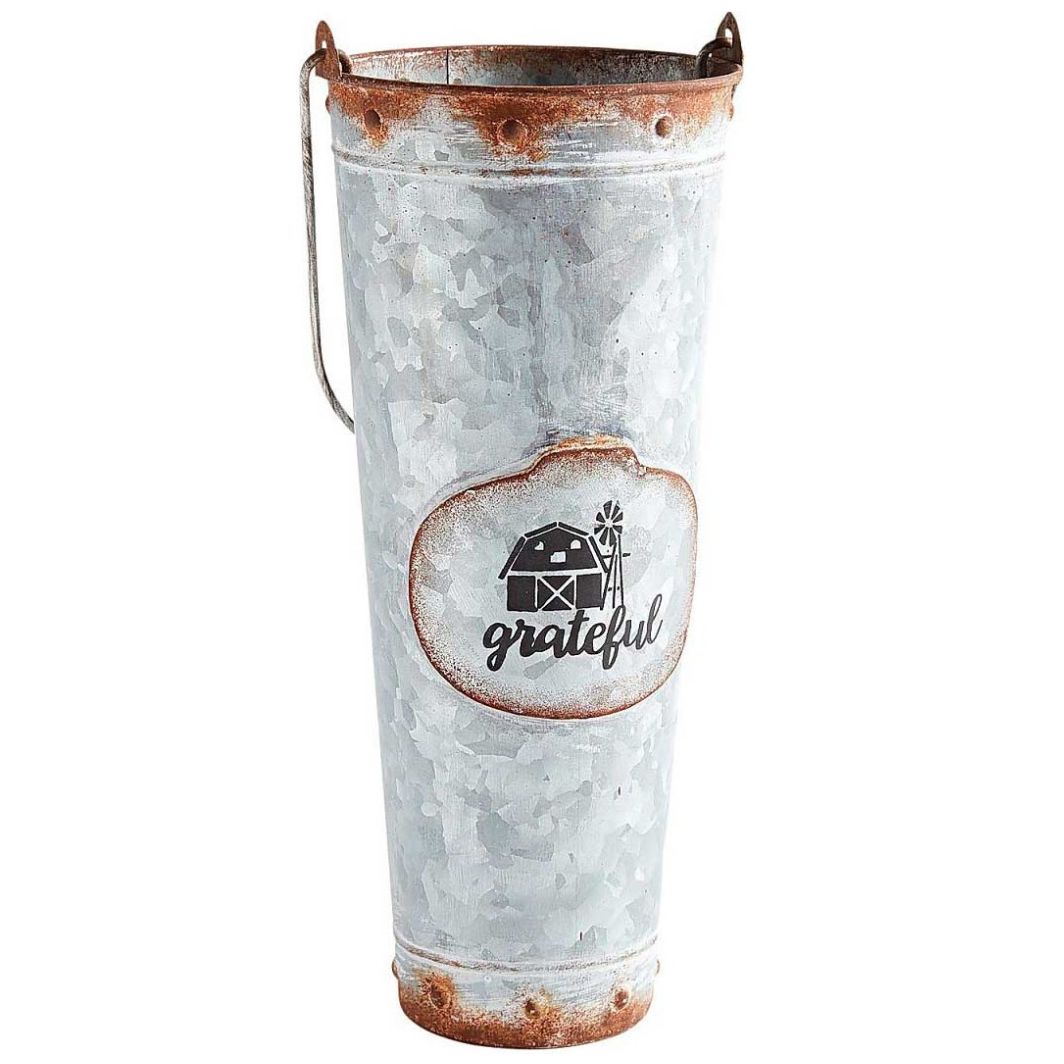 Florero Chico Galvanizado Bucket Pier 1 Imports