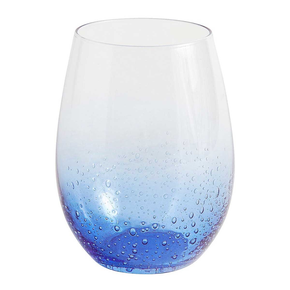 Copa Blue Bubble Stemless Pier 1 Imports