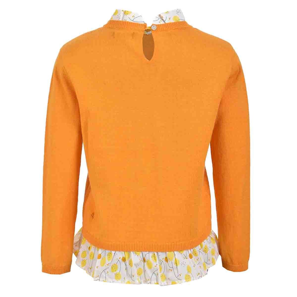 Suéter con Tela Contraste Jeanious para Niña