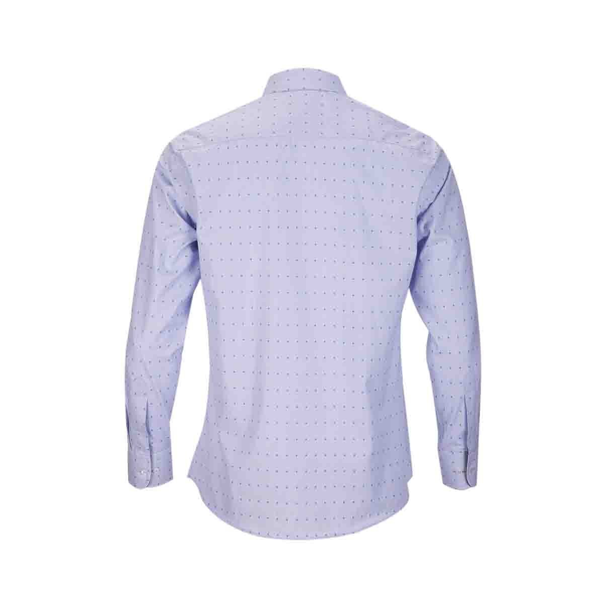 Camisa de Vestir Azul Combinado Bruno Magnani