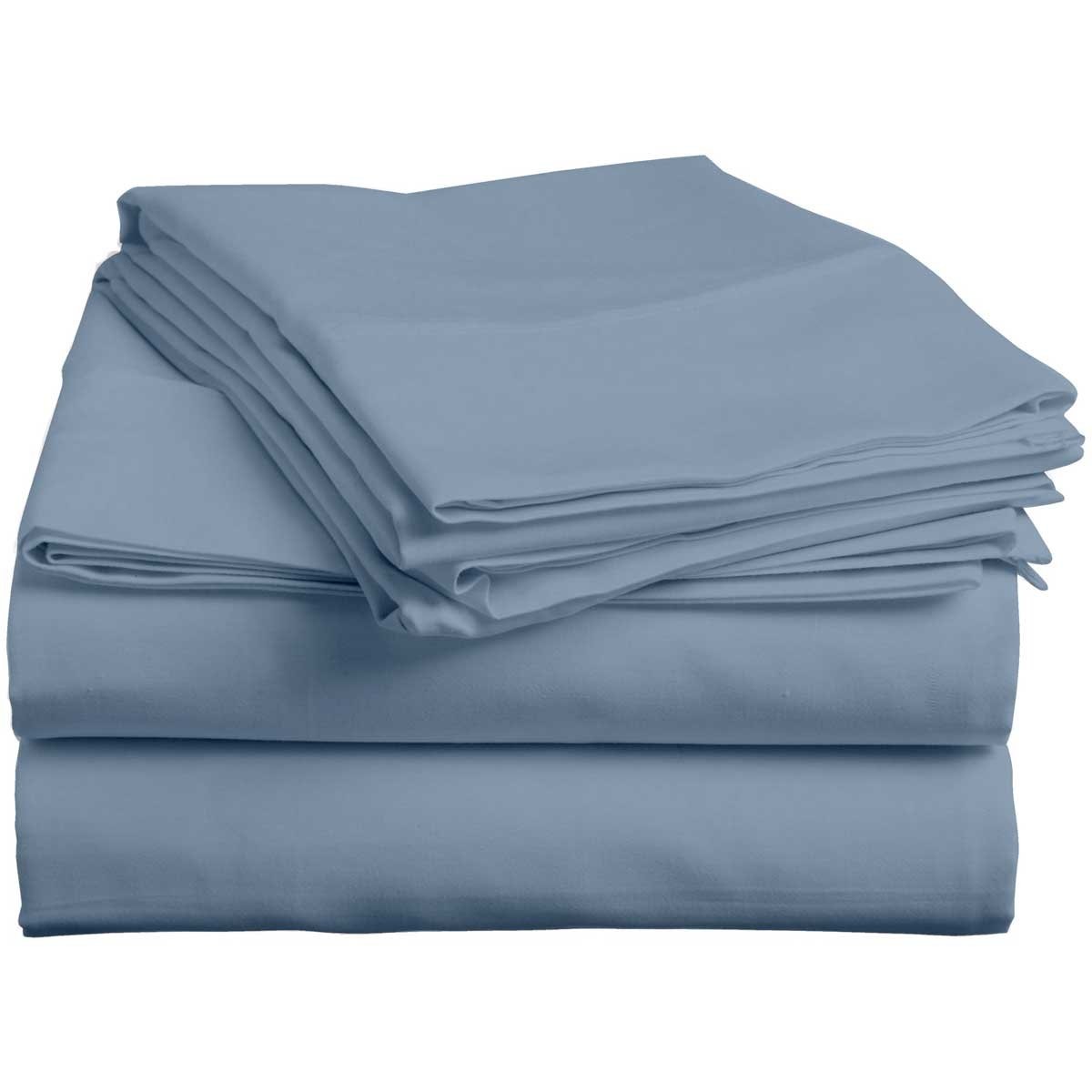 Sábana Solid Lt Blue Franela Home Nature - Queen Size