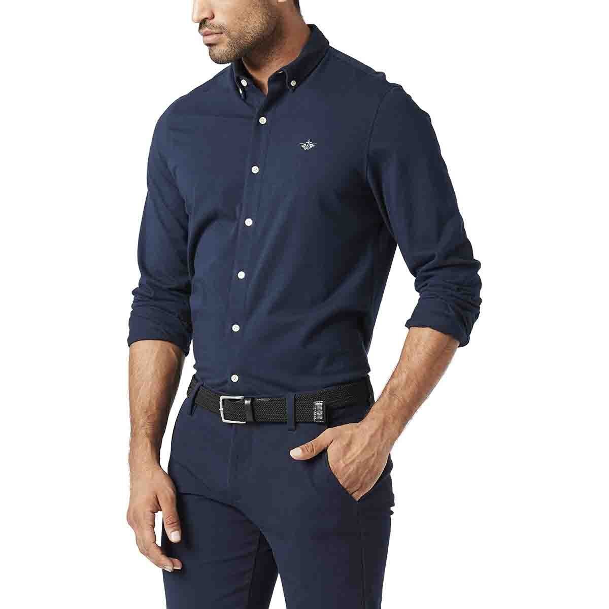 Camisa Manga Larga Vestir Fitted 360 Dockers para Caballero