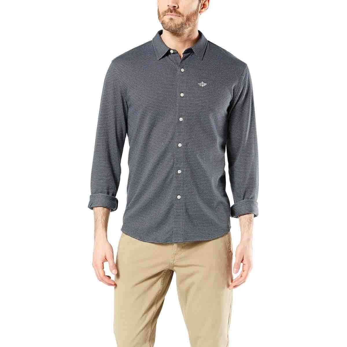 Camisa Manga Larga Vestir Fitted 360 Dockers para Caballero